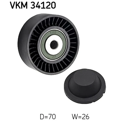 Afbeelding van Skf Geleiderol (poly) V riem VKM 34120
