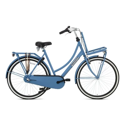 Afbeelding van Popal Transportfiets Dames Daily Dutch Basic+ 28 Inch 47 cm 3V Terugtraprem Lichtblauw