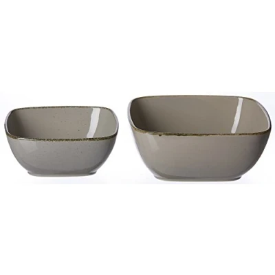 Afbeelding van Ritzenhoff &amp; Breker Serveerschaalset Casa, 2 delig, 18x18 cm en 22x22 cm, Nougat