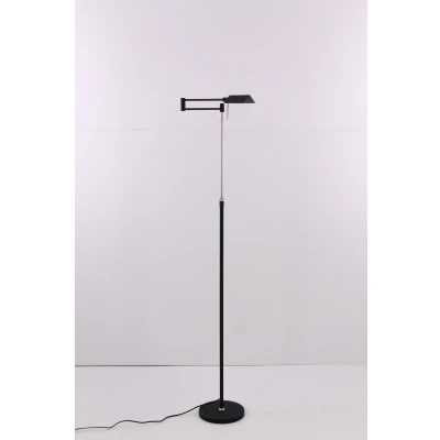 Afbeelding van Vloerlamp / Leeslamp LED zwart met pulsdimmer