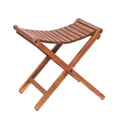 Afbeelding van AsinoX TEK.601 Inklapbare kruk, teakhout, 46 x 41 cm