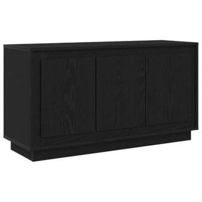 Afbeelding van vidaXL Dressoir Zwart eiken MDF Groot Buffetkast Rechthoekig Modern