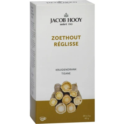 Afbeelding van 2e product 50% korting Jacob Hooy Zoethout 20 theezakjes