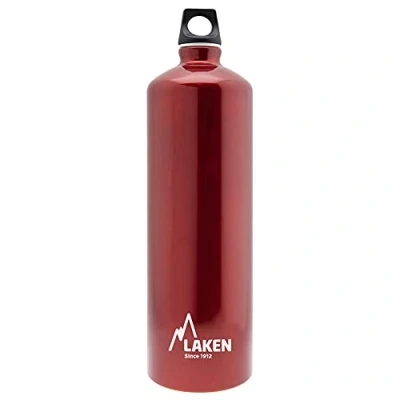 Afbeelding van Laken toekomstige waterfles, aluminium cantimplora smal 1,5 l, rood