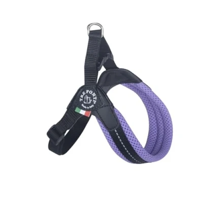 Afbeelding van Tre Ponti Fibbia Verstel. Mesh Refl. 3,5 Lila Tot 9 kg