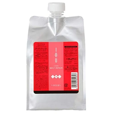 Afbeelding van Lebel IAU Cream Melt Repair Haarbehandeling 1000ml Navulling (Groene Theeset)