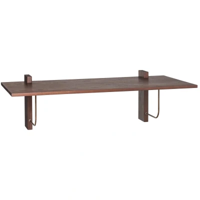 Afbeelding van Audo Copenhagen Corbel Wand Bureau 100x45 Donker Eiken