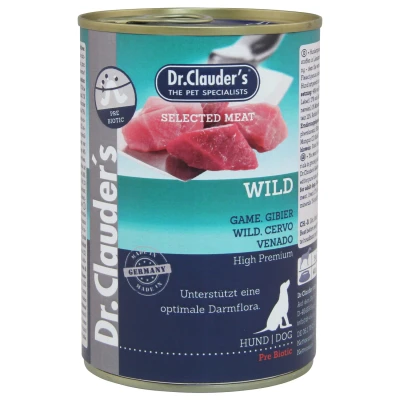 Afbeelding van Dr.Clauder&#039;s Selected Meat Wild Hondenvoer 400 g