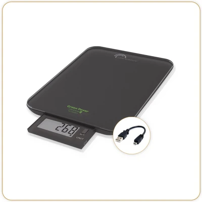 Afbeelding van Brieven en pakketweegschaal 10 kg/1 g met oplaadbare batterij LB Office