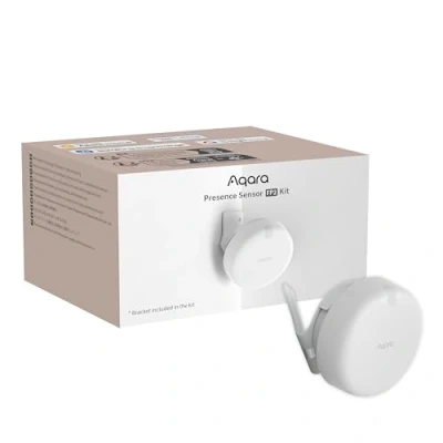 Afbeelding van Aqara aanwezigheidssensor FP2 beugelset, mmWave Radar Bedrade Bewegingssensor, Zone Positionering, Multi Person en Valdetectie, Hoge Precisie, Ondersteunt HomeKit, Alexa, Google Home Assistant