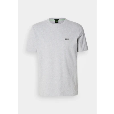 Afbeelding van BOSS TEE Tshirt basic, Heren, Maat: XS, Grey melange
