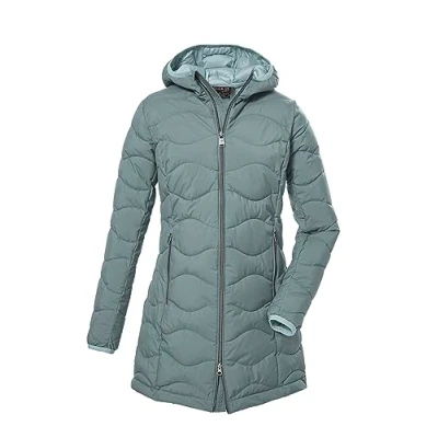 Afbeelding van G.I.G.A. DX Dames Gewatteerde parka met capuchon/functionele in donslook GW 20 WMN QLTD PRK, aquaverde, 44, 39844 000