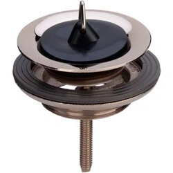 Afbeelding van Viega afvoerplug RVS + stop 1.1/4&quot; x Ø 60 mm messing vernikkeld