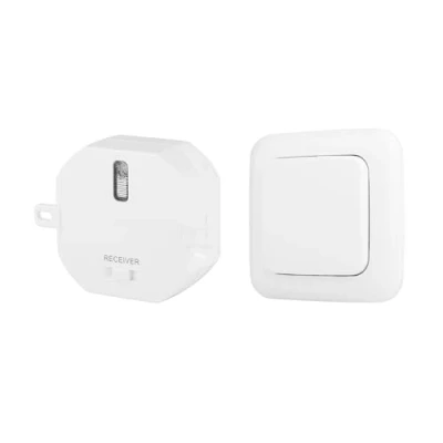 Afbeelding van Draadloze Verlichting Set Inclusief Inbouwdimmer en Wandschakelaar Plug &amp; Connect Smartwares SH4 99564