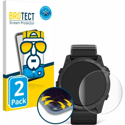 Afbeelding van BROTECT Screenprotector voor Garmin Tactix 7 Folie Beschermfolie transparant volledig dekking (2 Stuks)
