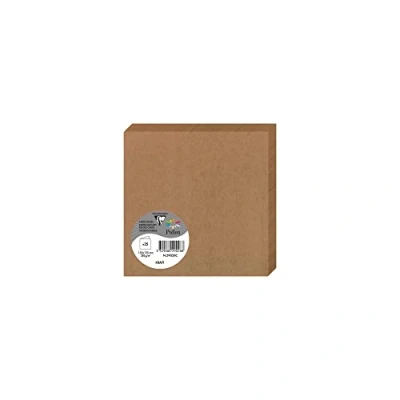 Afbeelding van Clairefontaine 29028C Een pak van 25 stuifmeel gevouwen kaarten 13,5x13,5 cm 200g, bruine kraft