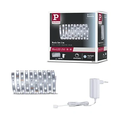 Afbeelding van Paulmann 79856 LED strip MaxLED 250 basisset 3 m daglicht IP20 incl. 1x24 watt strips lichtband 6500 K