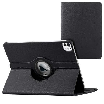 Afbeelding van Apple iPad 10.9 (2022) Hoes: iMoshion 360 Draaibare Bookcase Zwart Kunstleder Tablet Hoezen