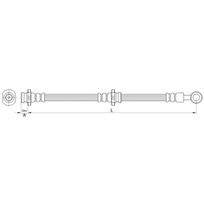 Afbeelding van METZGER 4110461 Remslang 636mm