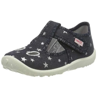 Afbeelding van Superfit meisjes spotty pantoffels, blauw 8010, 18 EU