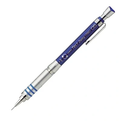 Afbeelding van Zebra Tect 2 Way vulpotlood, 0,5 mm, blauwe behuizing (MA41 BL) Blue Body