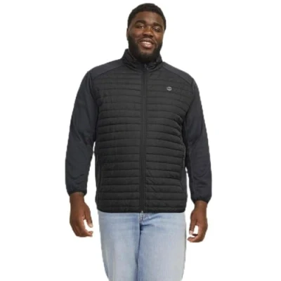 Afbeelding van JACK &amp; Jones Hybridjacke PLUS SIZE Winterjas, Heren, Maat: 6XL, Black