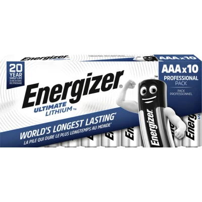 Afbeelding van Energizer batterijen Ultimate Lithium AAA/L92, pak van 10 stuks