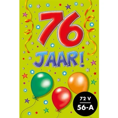Afbeelding van Kaart That funny age 76 jaar TFA095