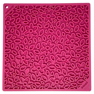 Afbeelding van Sodapup Lickmat Flower Power Hondenvoerbak Roze Large