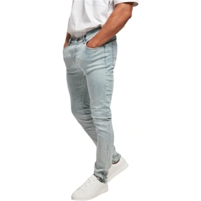 Afbeelding van Urban Classics Heren Slim Fit Zip Jeans Broek, Lichter washed., 40W x 32L