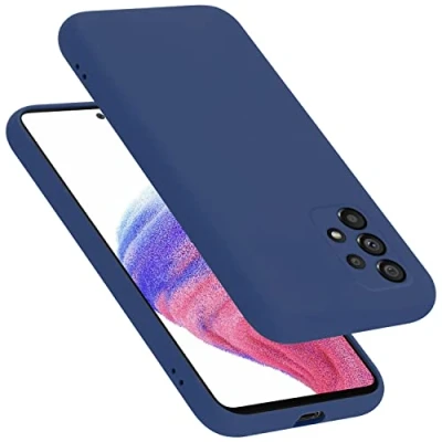 Afbeelding van Cadorabo Hoesje geschikt voor Samsung Galaxy A53 5G in LIQUID BLAUW Beschermhoes gemaakt van flexibel TPU silicone Case Cover
