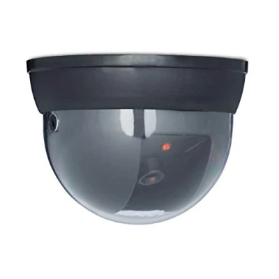 Afbeelding van Relaxdays dummy beveiligingscamera LED dome camera 360 voor plafond zwart