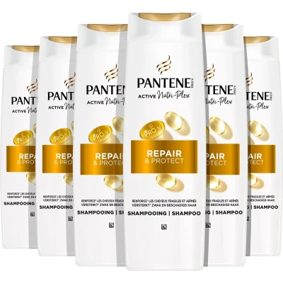 Afbeelding van Pantene Pro V Active Nutri Plex Repair &amp; Protect Shampoo voor Droog, Beschadigd haar Voordeelverpakking 6 x 250ml