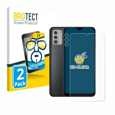 Afbeelding van BROTECT Screenprotector voor Nokia G42 5G (Voor+Camera) Folie Beschermfolie transparant (2 Stuks)