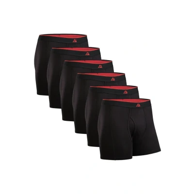 Afbeelding van Danish Endurance 6 PACK Ultrasoft WITH FLY Boxershort, Heren, Maat: Large, Black