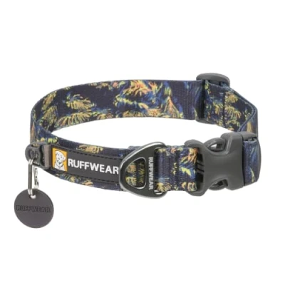 Afbeelding van RUFFWEAR Front Range grote hondenhalsband, huisdier halsband met aluminium V ring hondenriem bevestiging, comfortabel en sterk, zijgesp singels voor het uitlaten van de hond, maat L (51 66 cm),