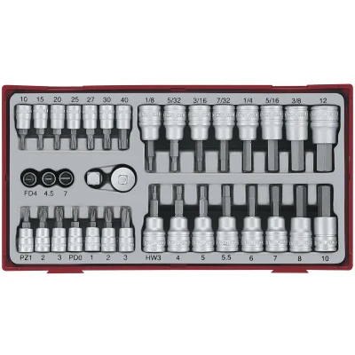 Afbeelding van TTBS35 Dop en bitsset 1/4 tc tray 35dlg.