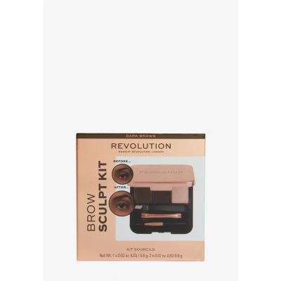 Afbeelding van Makeup Revolution BROW Sculpt KIT Makeupset, Dames, Maat: One Size, Dark