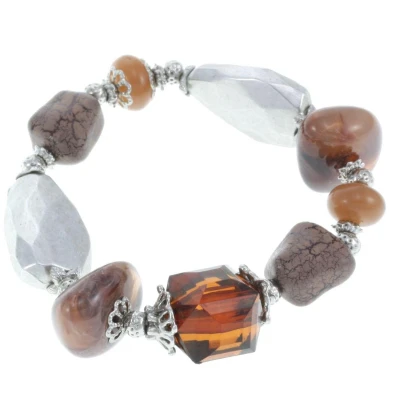 Afbeelding van Behave Rekarmband met kralen van natuursteen en decoratieve