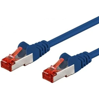 Afbeelding van Intellinet 733533 RJ45 Netwerkkabel, patchkabel CAT 6 S/FTP 3.00 m Blauw Vergulde steekcontacten 1 stuk(s)
