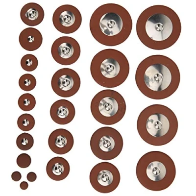 Afbeelding van Professionele lamsvacht multi size bruine tenorsax pad set, sax lederen pads, vervanging van oud onderdeel voor tenorsaxofoon