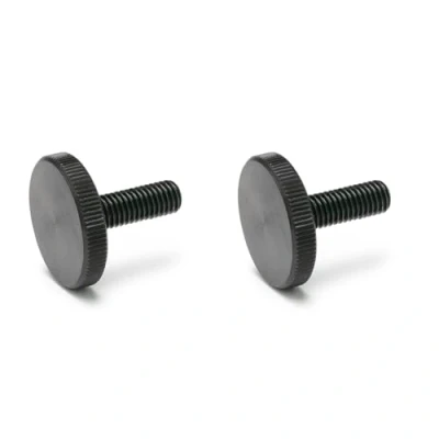 Afbeelding van Ganter Normelemente Platte kartelschroeven (lage vorm) DIN 653 M10 30 2 stuks staal gepolijst Schroefdraad: M10x30