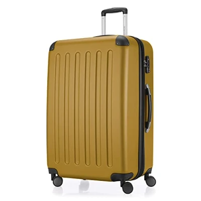 Afbeelding van HAUPTSTADTKOFFER Spree harde koffer met 4 dubbele wielen, trolleykoffer, uitbreidbare reiskoffer, 75 cm, 119 liter, Herfst goud