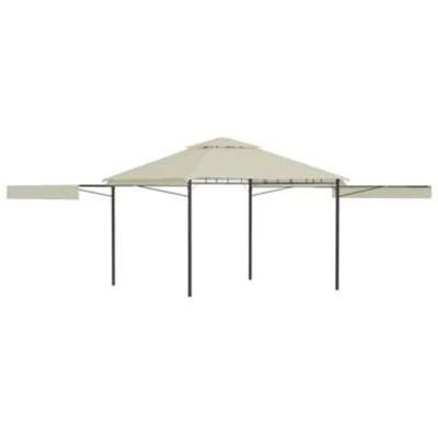 Afbeelding van Prieel met uitschuifbare daken 180 g/m² 3x3x2,75 m crème