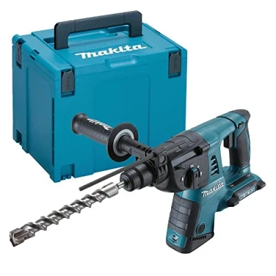 Afbeelding van Makita Accuboorhamer voor SDS Plus 2x18 V (zonder accu), blauw, zilver, zonder oplader in MAKPAC