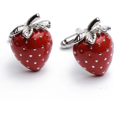 Afbeelding van Manchetknopen Aardbei Rood Fruit Strawberry