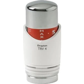 Afbeelding van DRL Drayton thermostatisch regelelement M30 x 1.5 wit/chroom