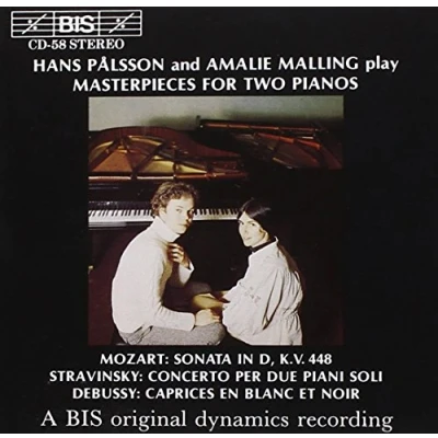 Afbeelding van Hans Palsson, Amalie Malling Master Pieces For Two Pianos (CD)