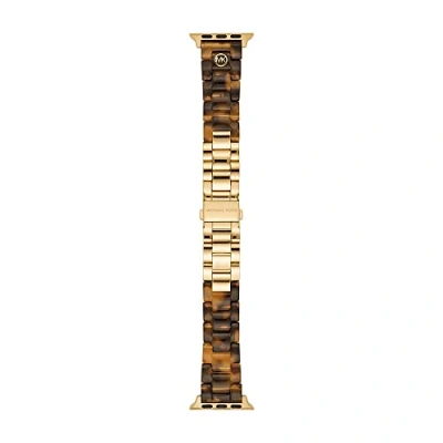 Afbeelding van Michael Kors Apple Strap Horloge, Dames, Maat: One Size, Tortoise