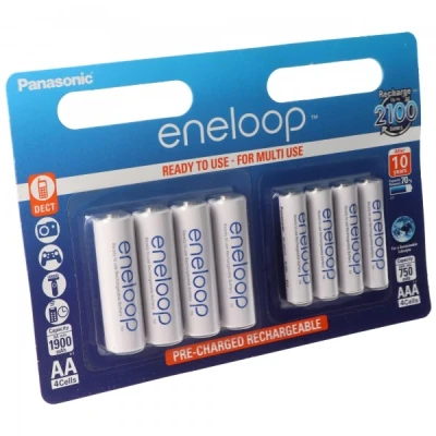 Afbeelding van Sanyo Eneloop combipakket incl. 4x mignon en micro in een blister